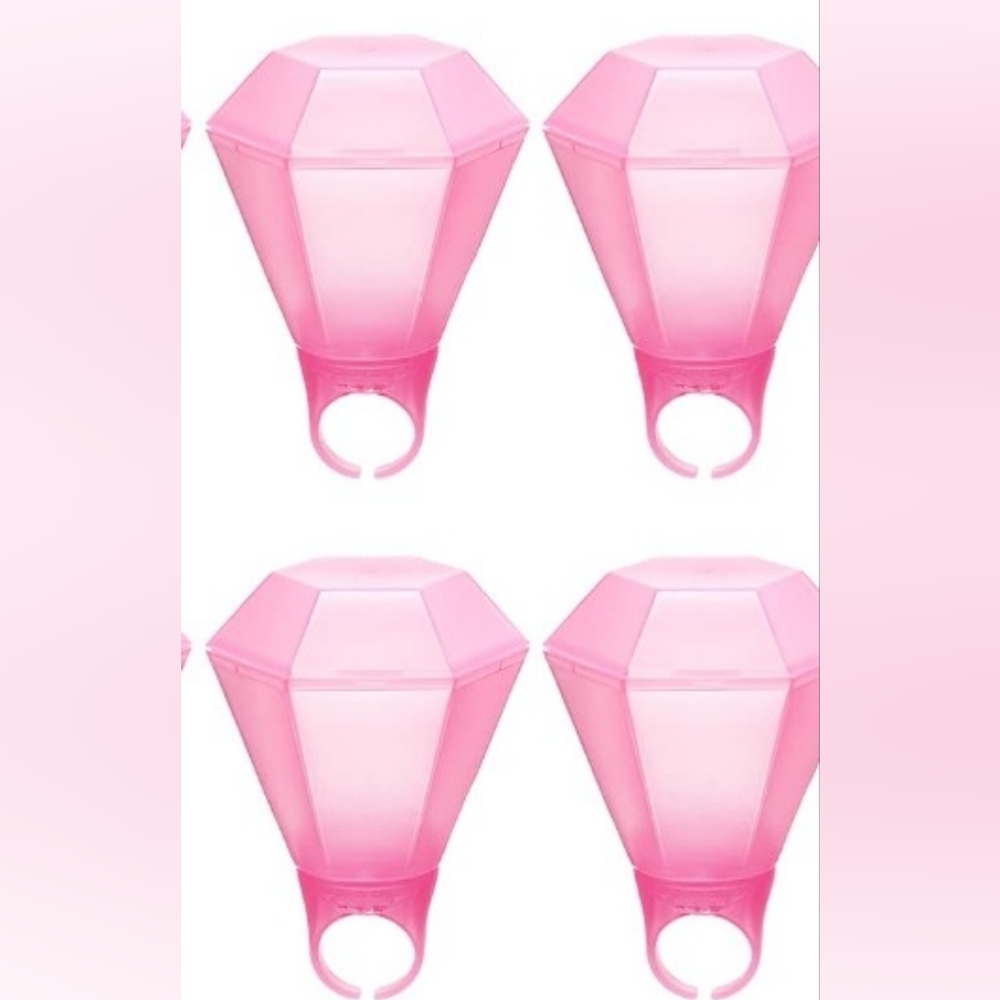 Pink Diamond Ring Shot glass Cups set of 4 - Picture 2 of 8